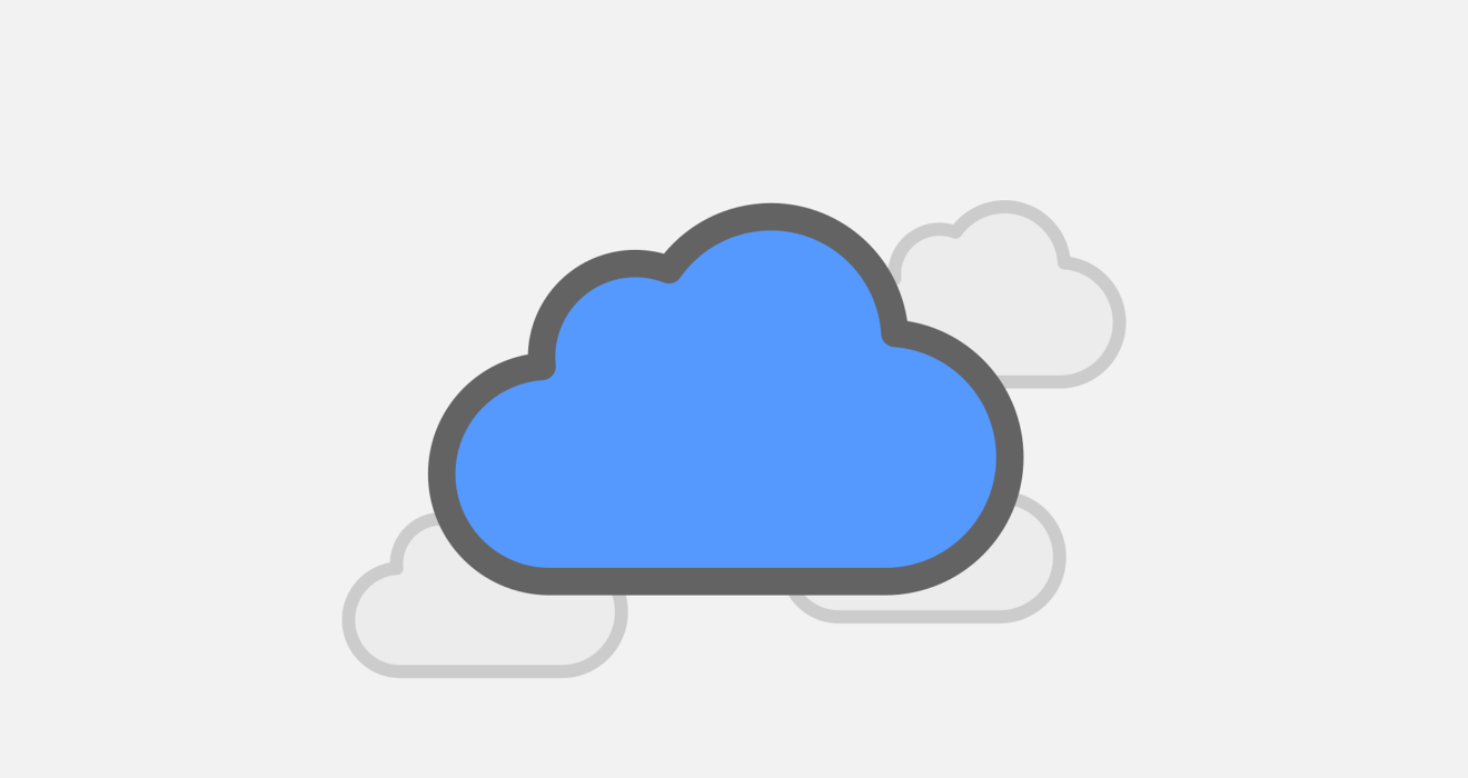 Free cloud storage icon vector