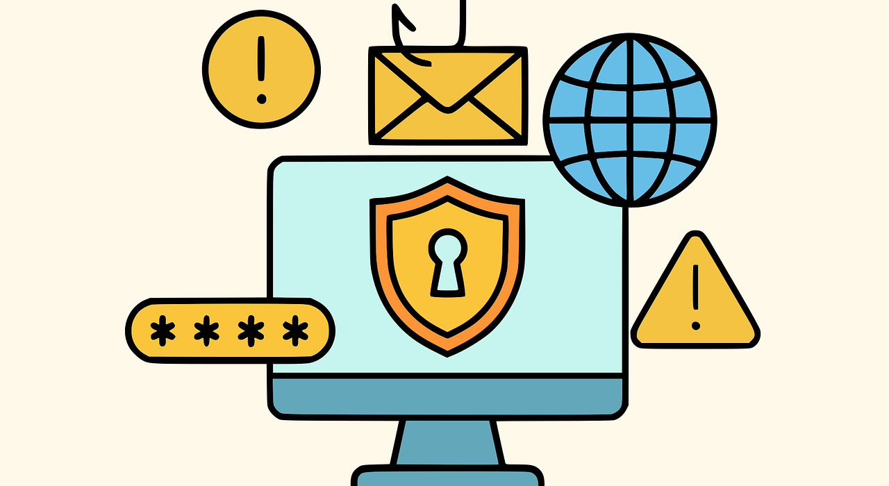 Free cybercrime security scam vector