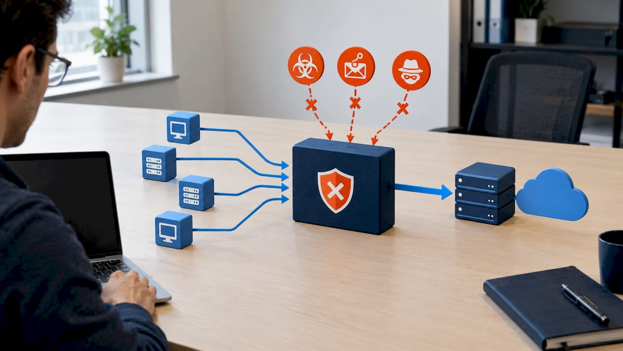 DNS requests filtered from three cyber threats