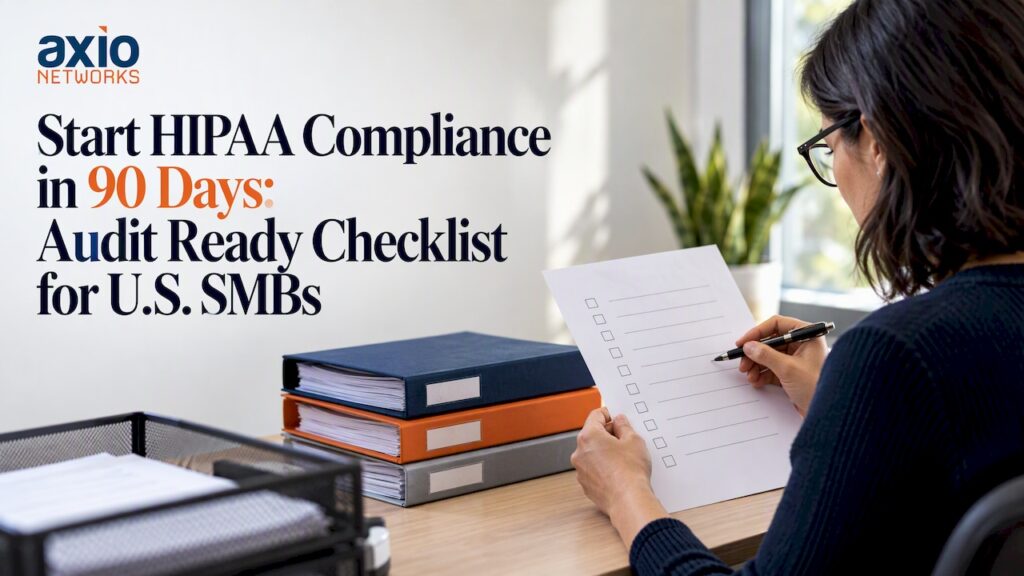 Compliance lead reviewing HIPAA audit records