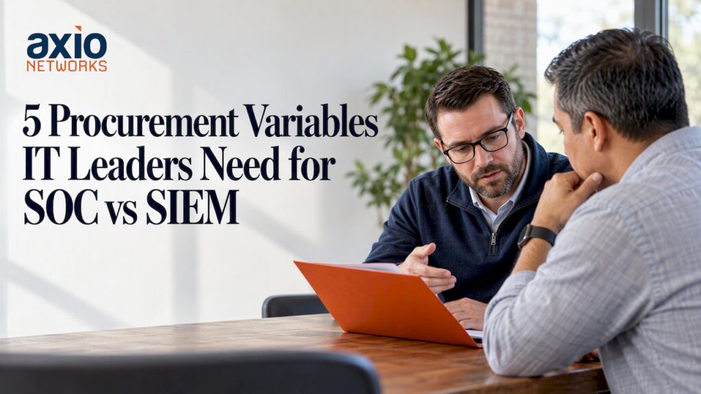 IT leaders comparing SOC and SIEM options