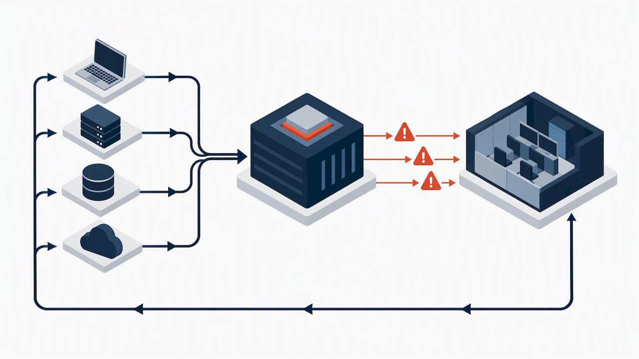 SIEM telemetry and SOC response feedback loop