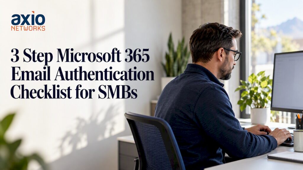 IT administrator configuring email authentication