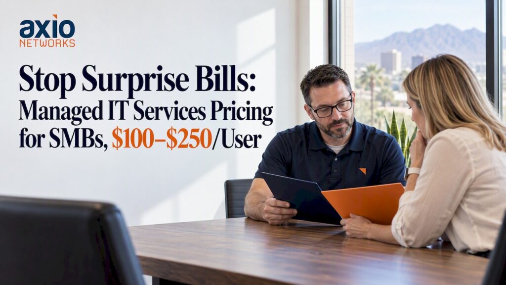 Business owner comparing managed IT proposals