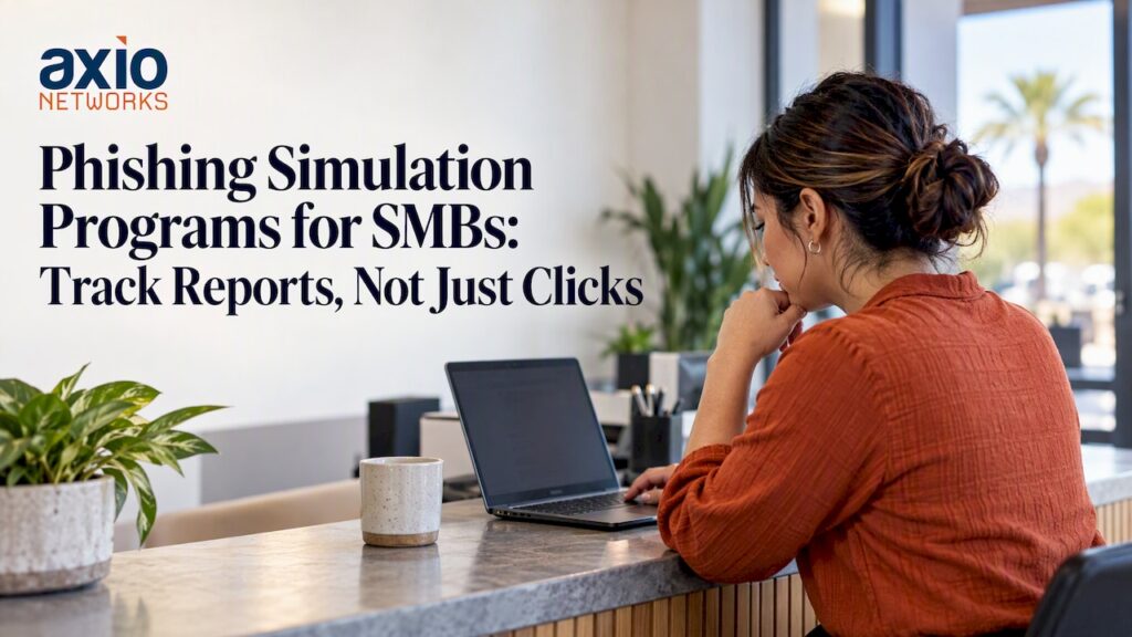 Employee reporting a suspicious simulated email