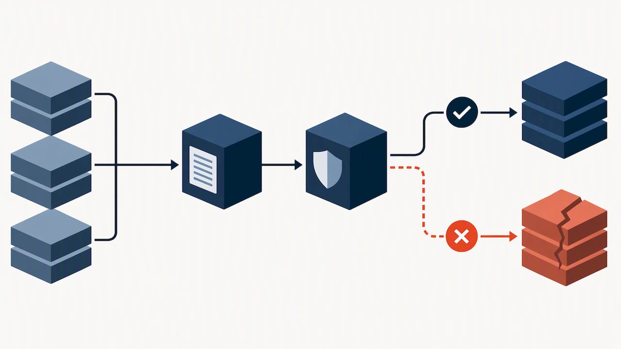 Backup copies pass integrity checks before restoration
