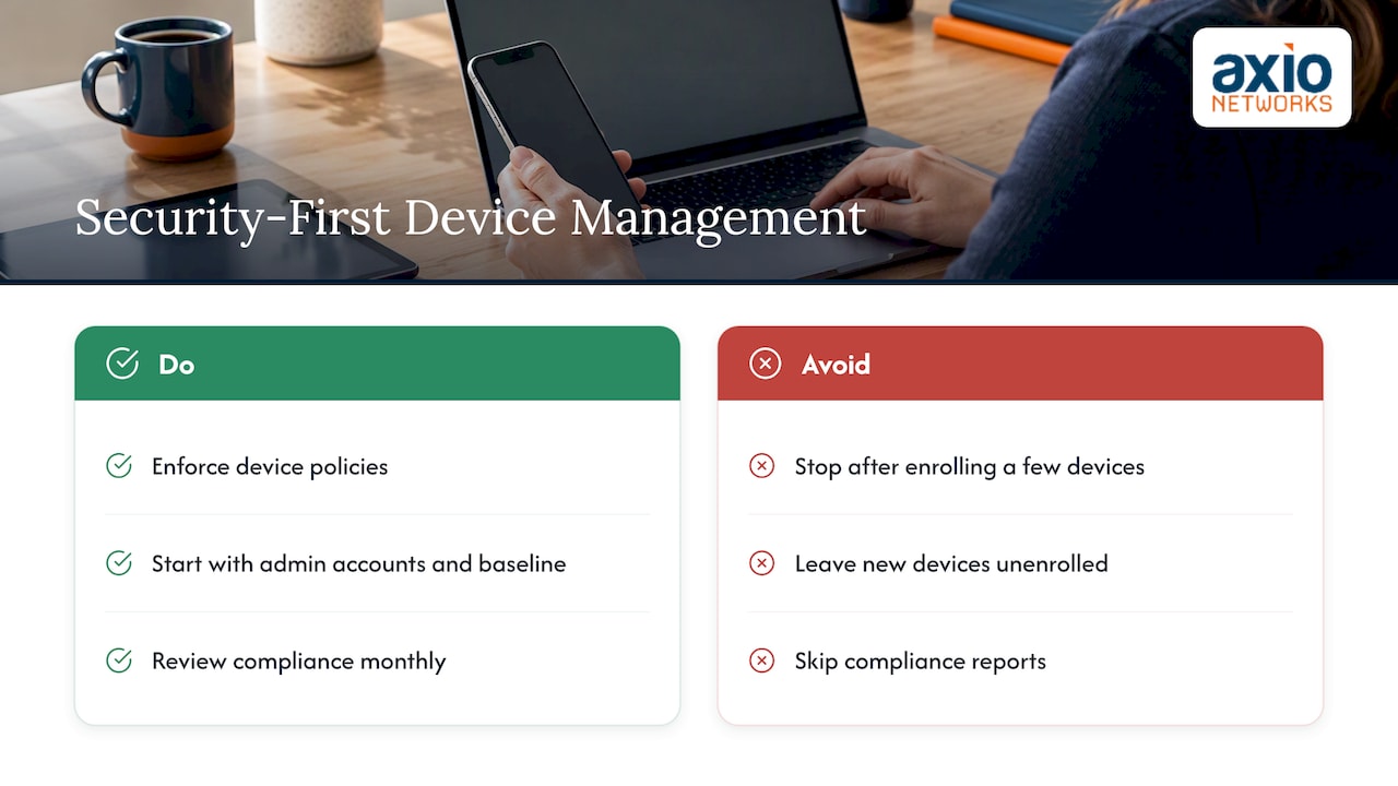 Perspective: why device management is a security job first — overview diagram